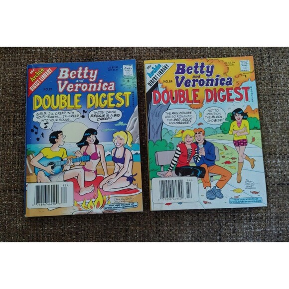 Vintage Betty & Veronica Double Digest Lot No 82 No 84 Archie Comics 1999 Books - Picture 9 of 9